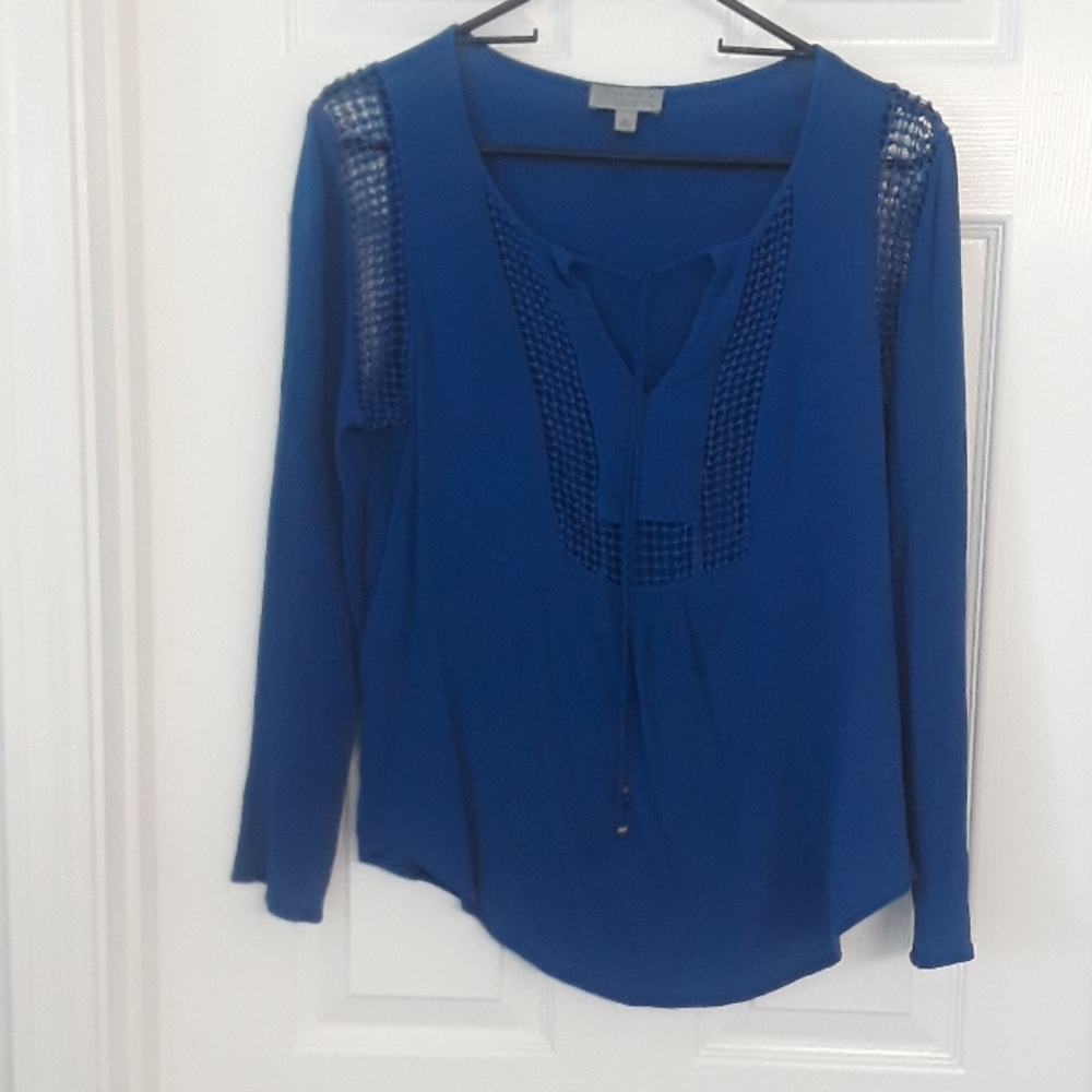 Blue top by Joseph A Size M